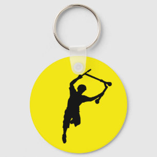 Deck Grabbing Kampioen Stunt Scooter Rider Sleutelhanger