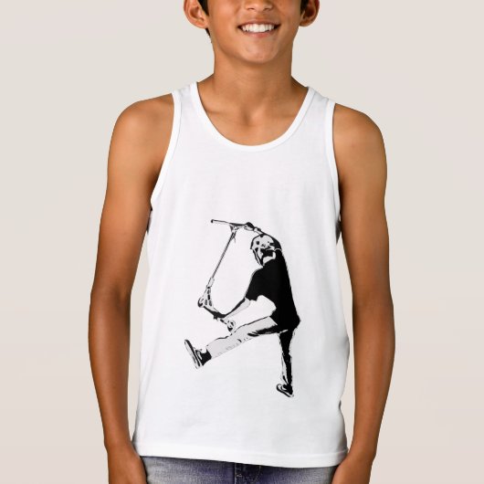 Deck Grabbing - Stunt Scooter Trick T-shirt (Voorkant)