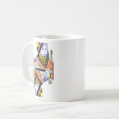 Deck of Cards Zijne en Hers Queen Koffiemok (Voorkant links)