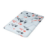 Deck of Destiny: Gelaagde Azen in een Poker Shuffl Badmat (Gekanteld)