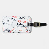 Deck of Destiny: Gelaagde Azen in een Poker Shuffl Bagagelabel (Voorkant horizontaal)