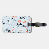 Deck of Destiny: Gelaagde Azen in een Poker Shuffl Bagagelabel (Achterkant horizontaal)