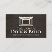 Deck & Patio Aannemer Rustic Hout Visitekaartje (Voorkant)