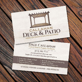 Deck & Patio Bouwer Rustic Hout Visitekaartje