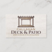 Deck & Patio Bouwer Rustic Hout Visitekaartje (Voorkant)