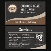 Deck & Patio QR Code Professioneel Visitekaartje