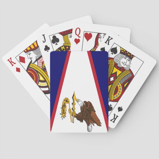 Deck Playing Cards with Flag of American Samoa Pokerkaarten (Achterkant)