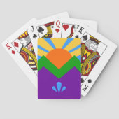 Deck Playing Cards with Flag of Manitou Springs Pokerkaarten (Achterkant)