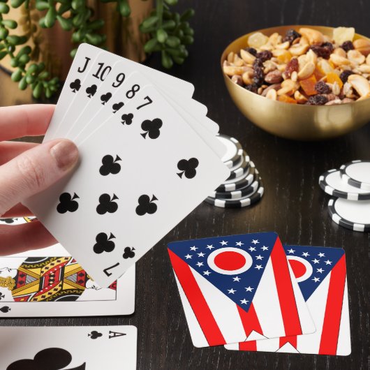 Deck Playing Cards with Flag of Ohio, US Pokerkaarten (Insitu)