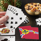 Deck Playing Cards with Flag of St. Louis, USA Pokerkaarten (Insitu)