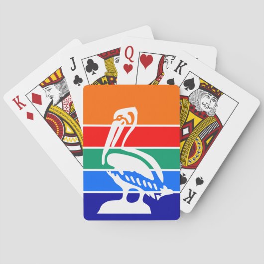 Deck Playing Cards with Flag of St. Petersburg Pokerkaarten (Achterkant)