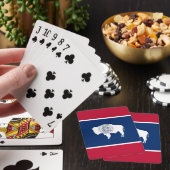 Deck Playing Cards with Flag of Wyoming, USA Pokerkaarten (Insitu)