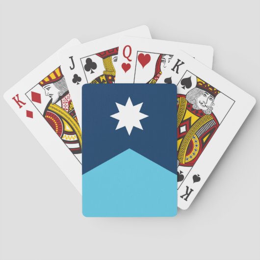 Deck Playing Cards with new Flag of Minnesota Pokerkaarten (Achterkant)