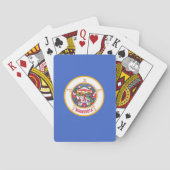 Deck Playing Cards with old Flag of Minnesota Pokerkaarten (Achterkant)