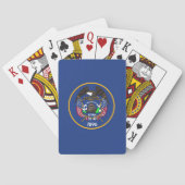 Deck Playing Cards with old Flag of Utah Pokerkaarten (Achterkant)