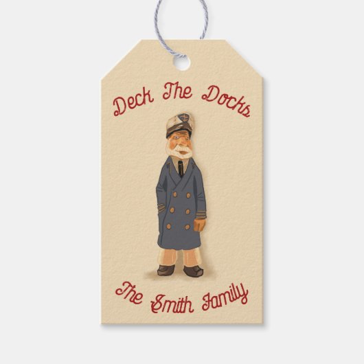 Deck The Docks Christmas Cadeaulabel (Voorkant)