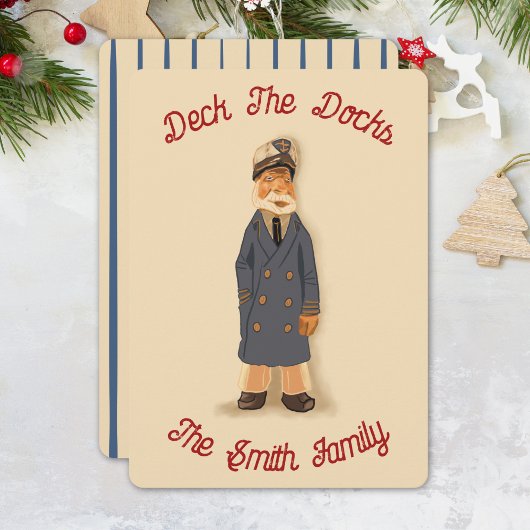 Deck The Docks Christmas Card Feestdagenkaart