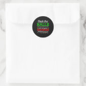 Deck The Halls And Not Your Coworkers Christmas Ma Ronde Sticker (Tas)