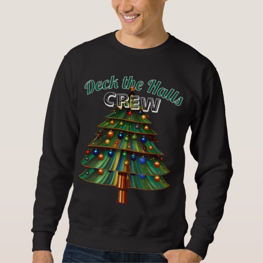 Deck The Halls Crew Kerstvakantie Trui (Voorkant)
