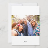 Deck the Halls Familie Foto Kerstmis Kaart (Achterkant)