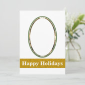 Deck The Halls Flat Holiday Kaart (Staand voorkant)