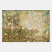 "Deck the Halls"  Inpakpapier Vel (Voorkant)