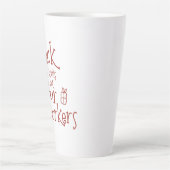 Deck The Halls Kantoorhumor Latte Mok (Voorkant)