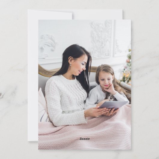 Deck the Halls kerstcadeaus Kerstmis Feestdagenkaart (Achterkant)