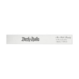 Deck the Halls Modern Lettering Luxe Zwart