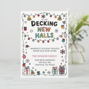 Deck The Halls Nieuw Adres Verhuizen  Feestdagenkaart
