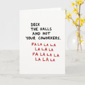 Deck The Halls Not Your Coworkers Kaart (Gele Bloem)