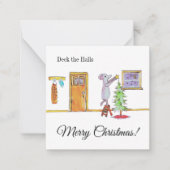 Deck The Halls Notitiekaartje (Voorkant)