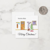 Deck The Halls Notitiekaartje (Voorkant / Achterkant in situ)