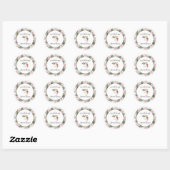 Deck the Halls Rond Ronde Sticker (Vel)