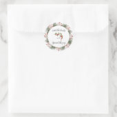 Deck the Halls Rond Ronde Sticker (Tas)