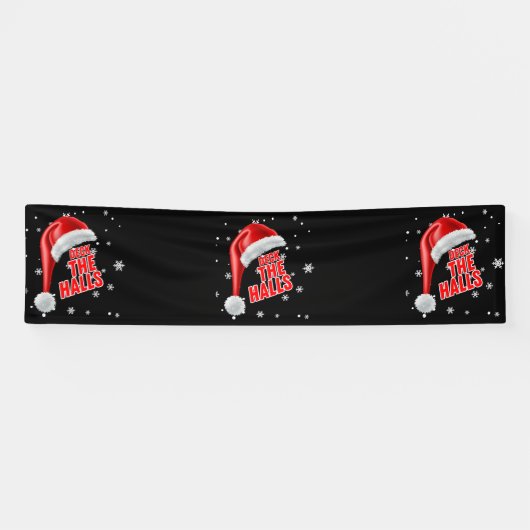 Deck The Halls Sneeuw Collectie 2.5x10 Vinyl Spandoek (Horizontaal)