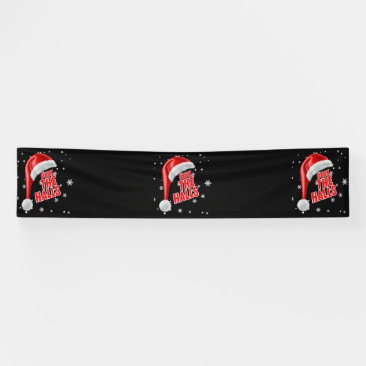 Deck The Halls Sneeuw Collectie 2.5x12 Vinyl Spandoek (Horizontaal)