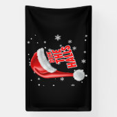 Deck The Halls Sneeuw Collectie 2.5x4 Vinyl Banner (Verticaal)