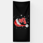 Deck The Halls Sneeuw Collectie 2.5x6 Vinyl Banner (Verticaal)