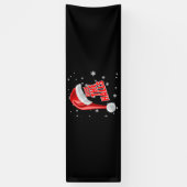 Deck The Halls Sneeuw Collectie 2.5x8 Vinyl Banner (Verticaal)
