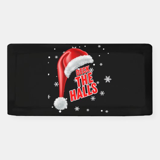 Deck The Halls Sneeuw Collectie 2x1 Vinyl Banner (Horizontaal)