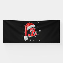 Deck The Halls Sneeuw Collectie 4x10 Vinyl Banner