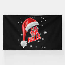 Deck The Halls Sneeuw Collectie 6x10 Vinyl Banner