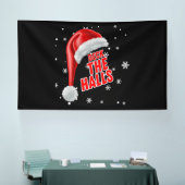 Deck The Halls Sneeuw Collectie 6x10 Vinyl Banner (Beurs)