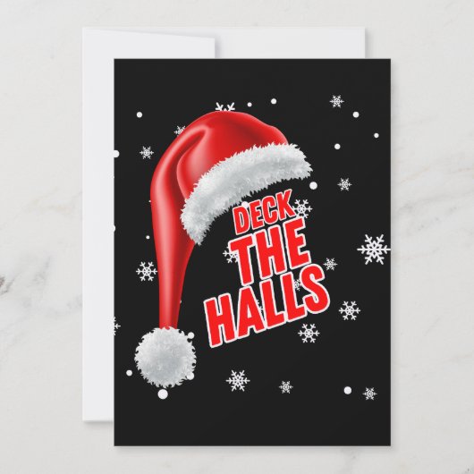 Deck The Halls Sneeuw Collectie Uitnodiging (Voorkant)