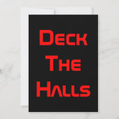Deck The Halls Sneeuw Collectie Uitnodiging (Achterkant)
