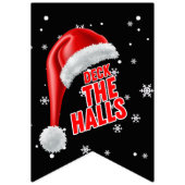 Deck The Halls Sneeuw Collectie Wimpel Vlaggenlijn Vlaggetjes (Eerste vlag)