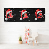 Deck The Halls Snow Collectie 4x12 Vinyl Banner (Insitu)