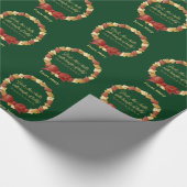 Deck The Halls Songteksten Ontwerp Cadeaupapier (Hoek)