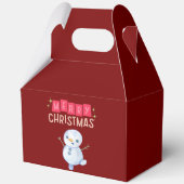 Deck the Halls: vrolijk kerstfeest" Bedankdoosjes (Voorkant)